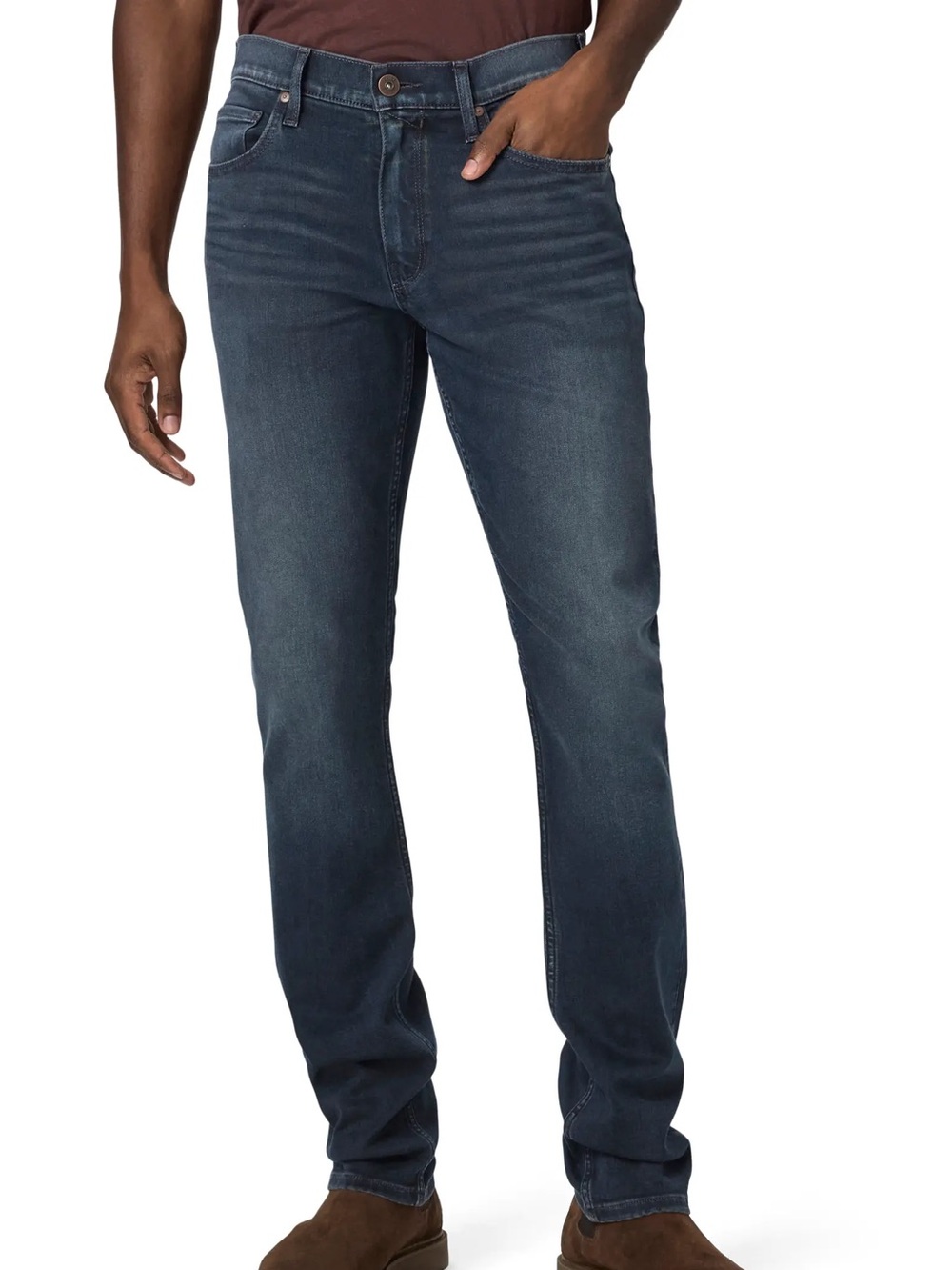 PAIGE Men's Federal Slim Straight Leg Jeans in Dark Indigo Size 32 Made In USA